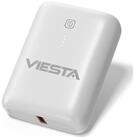 VIESTA Mini Powerbank 9.000 mAh Wei&szlig; kompakte 22,5 Powerbank, USB-A