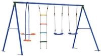 vidaXL Spielturm Outdoor Schaukelset Mehrfarbig Stahl und PE