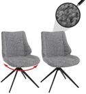 MCW Esszimmerstuhl MCW-O48-2 (Set, 2 St), Moderner Chenille Stoffbezug