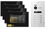 Balter Video-T&uuml;rsprechanlage HD Video T&uuml;rsprechanlage f&uuml;r 4 Familienhaus, 4x