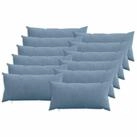 vidaXL Kissenbezug Kissenbezug 12 pcs HEERLEN Blau 40 x 80 cm Cord, (12 St&uuml;ck)
