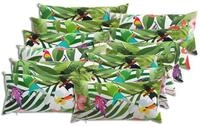 vidaXL Kissenbezug Kissenbezug 12 pcs HEERLEN Mehrfarbig 40 x 80 cm Polyester,...
