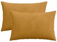 vidaXL Kissenbezug Kissenbezug 2 pcs HEERLEN Gelb 50 x 75 cm Cord, (2 St&uuml;ck)