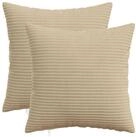 vidaXL Kissenbezug Kissenbezug 2 pcs HEERLEN Taupe 35 x 35 cm Cord, (2 St&uuml;ck)