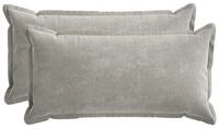 vidaXL Kissenbezug Kissenbezug 2 stk. HOUTEN Hellgrau 40 x 80 cm...