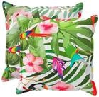 vidaXL Kissenbezug Kissenbezug 2 stk. HOUTEN Mehrfarbig 65 x 65 cm Polyester, (2