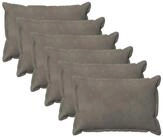 vidaXL Kissenbezug Kissenbezug 6 pcs HOUTEN Hellgrau 50 x 70 cm Samt, (6 St&uuml;ck)