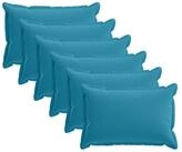 vidaXL Kissenbezug Kissenbezug 6 stk. HOUTEN Himmelblau 50 x 75 cm Polyester, (6