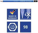 STAEDTLER Bleistift STAEDTLER&reg; 100-9B Bleistift Mars Lumogr. 9B 100% PEFC