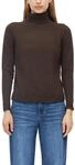 Rollkragenpullover S.OLIVER, Damen, Gr. 34, braun, Strick, Obermaterial: 72% Viskose,