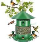 LuxusKollektion Vogelhaus Vogelfutterhaus Metall Gr&uuml;n H&auml;ngend 2L