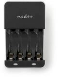Nedis BACH05 Akku-Ladestation (1-tlg., NiMH, Ladeerhaltung, f&uuml;r 2 oder 4...