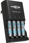 ANSMANN AG Akku Ladeger&auml;t f&uuml;r 1-4 NiMH AA/AAA Akkus, inkl. 4x AAA 800mAh