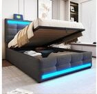 STILVORA Polsterbett 90&times;200 mit Stauraum,Kinderbett mit...