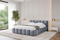 ALTDECOR Polsterbett LEYA-v1 (Polsterbett mit Bettkasten und Lattenrost,...