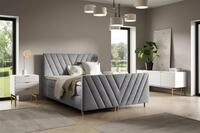 Fun M&ouml;bel Boxbett Bett Schlafzimmerbett CARLITO PREMIUM &Uuml;berl&auml;nge Stoff Fresh