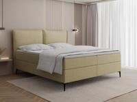 WFL GROUP Boxspringbett Calio Rise mit Bettkasten in Chenille, hohes Kopfteil &...