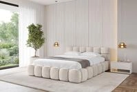 ALTDECOR Polsterbett LEYA-v1 (Polsterbett mit Bettkasten und Lattenrost,...