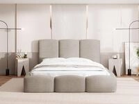 WFL GROUP Polsterbett Harmony mit Bettkasten und Lattenrost, Bettgestell, ohne