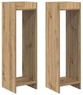 vidaXL Blumenst&auml;nder Pflanzenst&auml;nder 2 Stk. Artisan-Eiche 30 x 30 x 100 cm (2...