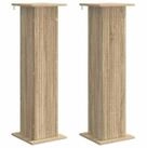 vidaXL Blumenst&auml;nder Pflanzenst&auml;nder 2 stk. Sonoma-Eiche 30,5 x 30 x 100,5 cm...