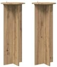 vidaXL Blumenst&auml;nder Pflanzenst&auml;nder 2 Stk. Artisan-Eiche &Oslash;40 x 100 cm
