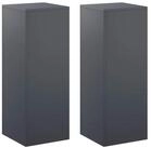 vidaXL Blumenst&auml;nder Pflanzenst&auml;nder 2 pcs Anthrazit 30 x 30 x 80 cm (2 St)