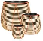 Mica Decorations Blumentopf Mica Decorations Cancun &ndash; Set von 3 &ndash; Beige