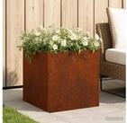 vidaXL Hochbeet vidaXL Garten-Pflanzgef&auml;&szlig; Rostoptik 35 x 35 x 35 cm...