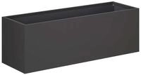 vidaXL Blumentopf Garten-Pflanzgef&auml;&szlig; Schwarz 40 x 20 x 20 cm Kaltgewalzter...
