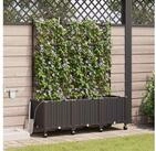 vidaXL Hochbeet vidaXL Garten Blumenk&uuml;bel mit Bew&auml;sserung und R&auml;dern 3 Stk....