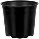 vidaXL Blumentopf Runder Blumentopf 100 stk. Schwarz &Oslash; 15 x 13 cm Kunststoff...