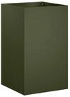 vidaXL Blumentopf Garten-Pflanzgef&auml;&szlig; Olivgr&uuml;n 30 x 30 x 50 cm Kaltgewalzter...