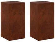 vidaXL Blumenst&auml;nder Pflanzenst&auml;nder 2 pcs Rostoptik 30 x 30 x 60 cm