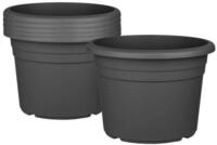 BigDean Blumentopf Pflanzk&uuml;bel aus Kunststoff rund (Set, 6 St., Blument&ouml;pfe),