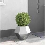 vidaXL Pflanzk&uuml;bel, Pflanzk&uuml;bel Silber 50 x 50 x 40 cm Verzinkter Stahl