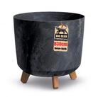 BigDean Pflanzk&uuml;bel 28,5cm Anthrazit Beton Optik mit Abnehmbaren F&uuml;&szlig;en...