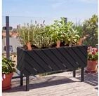 MCW Blumenst&auml;nder MCW-P87, Stilvolle Kombination aus Holz und Metall, modernes