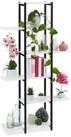 relaxdays Blumenst&auml;nder Pflanzenregal mit 6 Ablagen, wei&szlig;