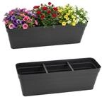 Spetebo Blumentopf Balkon Blumenkasten Bew&auml;sserungssystem 60 cm (Anzahl, 2 St.,