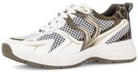 Keilsneaker GABOR, Damen, Gr. 35, braun (wei&szlig; kombiniert), Glattleder, Textil,