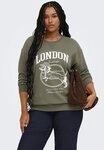 ONLY CARMAKOMA Sweatshirt CARAMELIA LS O-NECK SWEAT JRS Baumwollmischung,...