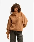 Billabong Fleecepullover RUN THE ROAD sportlich, mit kurzer Knopfleiste, auch in