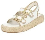 STEVE MADDEN STEVE MADDEN Sandalen Leder Keilsandalette wei&szlig; 40 EU