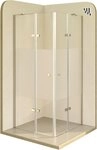 i-flair Eckdusche Duschkabine Alice aus teilsatiniertem ESG, H&ouml;he 190 cm,...