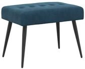 vidaXL Sitzbank Bank mit Knopfheftung Blau 60 x 40 x 45 cm Samt (1-St)