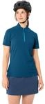 Radtrikot VAUDE "Women's Adlux HZ Shirt", Damen, Gr. 36, shore blau,...