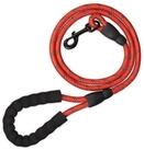 relaxdays Hundeleine Gepolsterte Hundeleine rot 150 cm, Nylon (1-tlg)