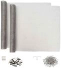 vidaXL Gartenzaun Lichtschachtabdeckung mit Clips 2 stk. 70 x 190 cm Silber,...