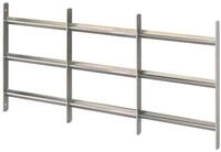 Alberts T&uuml;rriegel Alberts 553708 Fenstergitter Venlo, ausziehbar, galvanisch blau